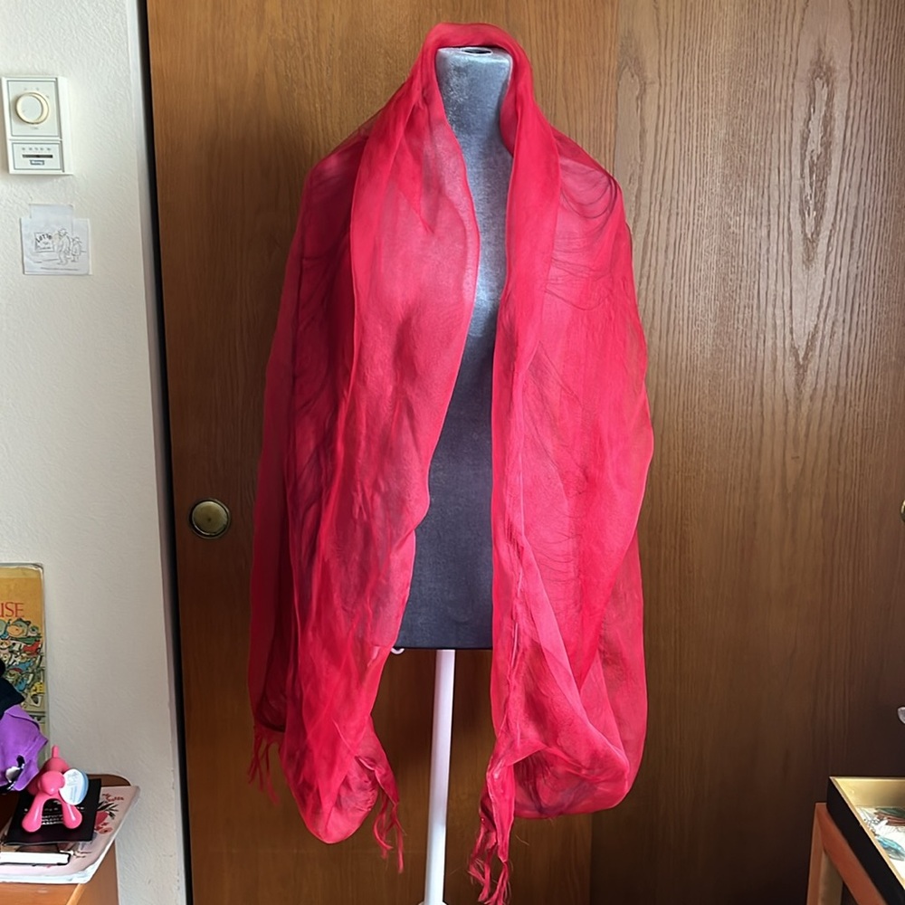 Eiji Miyamoto MOMA Sheer Red Wrap